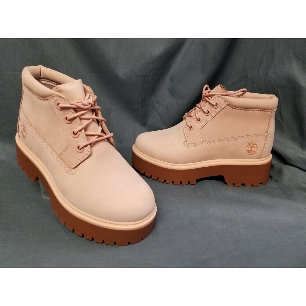 Timberland Girls Nellie Stonestreet Platform Boots Pink Size 4.5 NEW IN BOX!